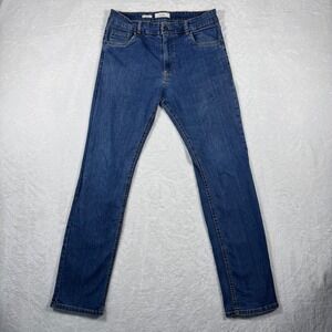Equus Mens Regular Fit Medium Wash Blue Denim Jeans Size 34US Stretch Classic